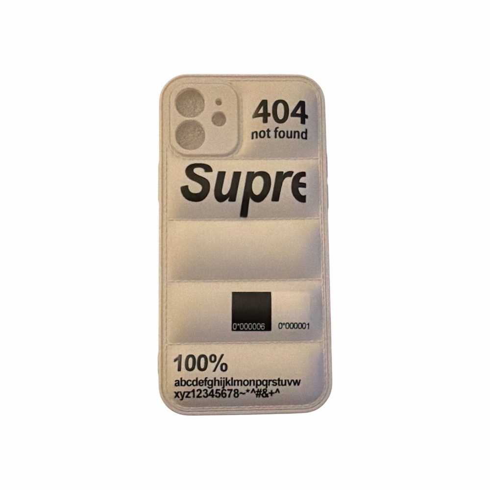 Supre 404 Not Found Puff Jacket iPhone 12